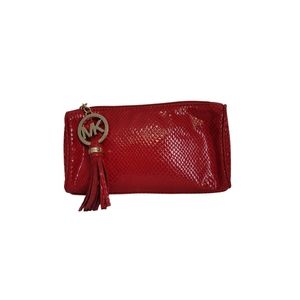 Michael Kors Red Clutch/Makeup Bag
